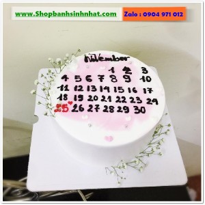 Bánh Sinh Nhật Cuốn Lịch - CL96